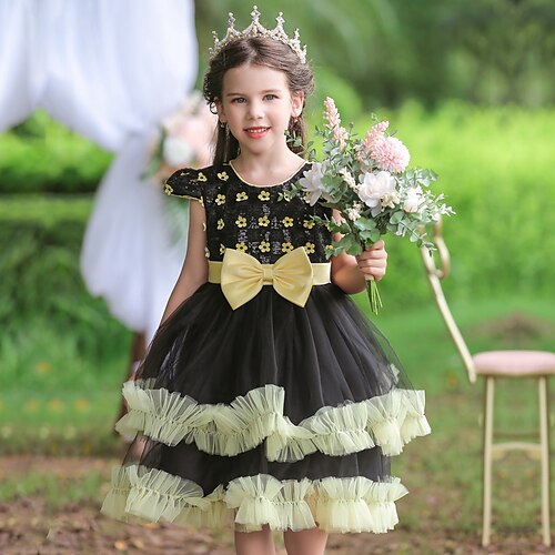 Kids Little Girls' Dress Flower Tulle Dress Birthday Performance Patchwork Bow Black Purple Royal Blue Midi Short Sleeve Princess Cute Dresses Fall Spring Slim 4-12 Years
Kids Little Girls' Dress Flower Tulle Dress Birthday Performance Patchwork Bow Black Purple Royal Blue Midi Short Sleeve Princess Cute Dresses Fall Spring Slim 4-12 Years
