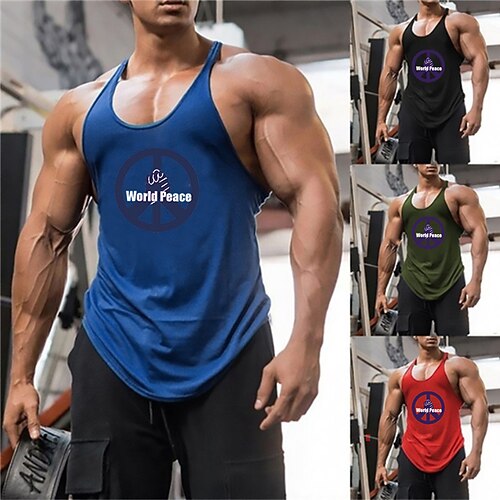 Men's Tank Top Vest Letter Graphic Prints Crew Neck Green Blue Red Black Hot Stamping Plus Size Outdoor Daily Sleeveless Print Clothing Apparel Fashion Designer Classic Hawaiian / Summer / Summer
Men's Tank Top Vest Letter Graphic Prints Crew Neck Green Blue Red Black Hot Stamping Plus Size Outdoor Daily Sleeveless Print Clothing Apparel Fashion Designer Classic Hawaiian / Summer / Summer