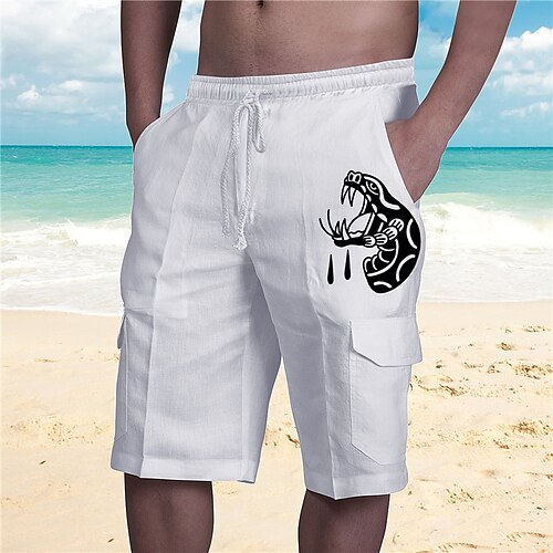 Men's Designer Streetwear Shorts Beach Shorts Drawstring Elastic Waist Multiple Pockets Short Pants Casual Daily Micro-elastic Graphic Patterned Animal Breathable Soft Mid Waist White S M L XL XXL
Men's Designer Streetwear Shorts Beach Shorts Drawstring Elastic Waist Multiple Pockets Short Pants Casual Daily Micro-elastic Graphic Patterned Animal Breathable Soft Mid Waist White S M L XL XXL