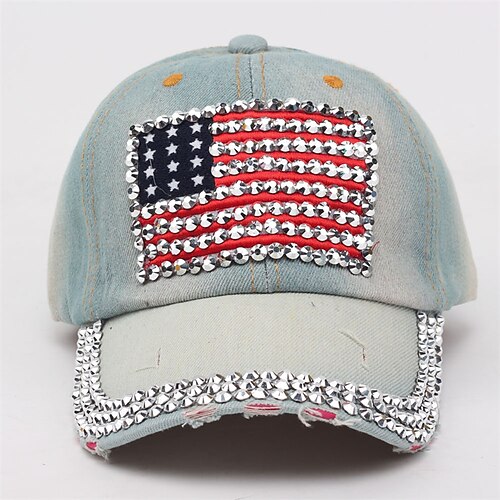 Dame Hatt Baseballcaps Blå Dusty Blue Marineblå utendørs Gate Hverdag Perler Broderi Flagg Stjerne Bærbar Vindtett Pustende
Dame Hatt Baseballcaps Blå Dusty Blue Marineblå utendørs Gate Hverdag Perler Broderi Flagg Stjerne Bærbar Vindtett Pustende