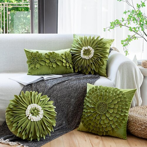 handgefertigter Blumenkissenbezug grün dekoratives Wurfkissen Sonnenblume weicher Kissenbezug für Couch Schlafzimmer Bettdekor 1pc
handgefertigter Blumenkissenbezug grün dekoratives Wurfkissen Sonnenblume weicher Kissenbezug für Couch Schlafzimmer Bettdekor 1pc