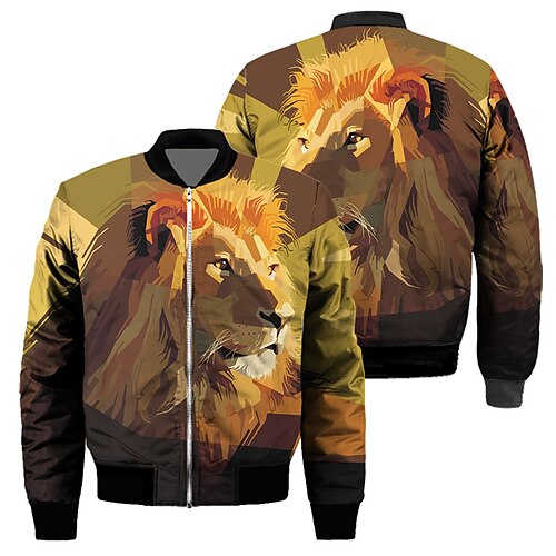 Men's Jacket Regular Pocket Print Coat Brown Casual Street Fall Zipper Stand Collar Regular Fit S M L XL 2XL 3XL / Winter / Long Sleeve
Men's Jacket Regular Pocket Print Coat Brown Casual Street Fall Zipper Stand Collar Regular Fit S M L XL 2XL 3XL / Winter / Long Sleeve