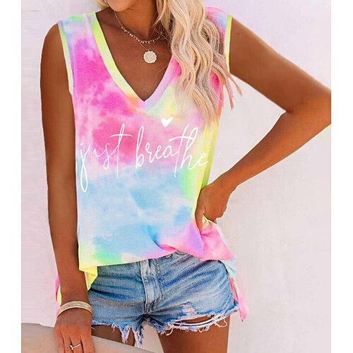 Women's Tank Top Graphic Patterned Casual Daily Holiday Tank Top Sleeveless V Neck Basic Casual Pink S
Women's Tank Top Graphic Patterned Casual Daily Holiday Tank Top Sleeveless V Neck Basic Casual Pink S