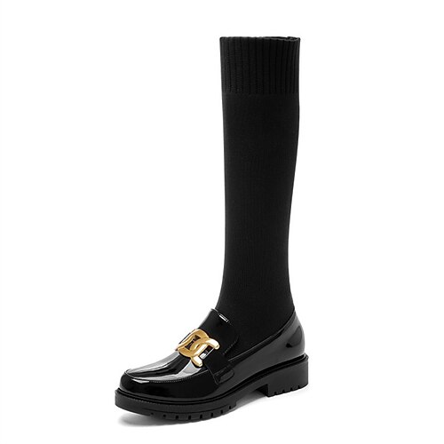 Women's Boots Sock Boots Knee High Boots Chunky Heel Round Toe Preppy Daily PU Leather Loafer Fall Winter Solid Colored Black Beige
Women's Boots Sock Boots Knee High Boots Chunky Heel Round Toe Preppy Daily PU Leather Loafer Fall Winter Solid Colored Black Beige