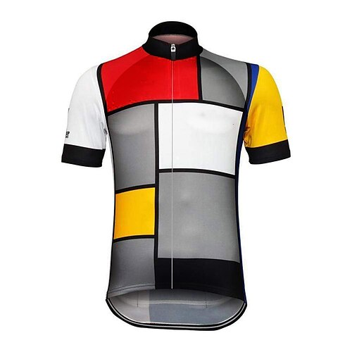 21Grams Men's Cycling Jersey Short Sleeve Bike Top with 3 Rear Pockets Mountain Bike MTB Road Bike Cycling Breathable Quick Dry Moisture Wicking Reflective Strips Grey Color Block Polyester Spandex
21Grams Men's Cycling Jersey Short Sleeve Bike Top with 3 Rear Pockets Mountain Bike MTB Road Bike Cycling Breathable Quick Dry Moisture Wicking Reflective Strips Grey Color Block Polyester Spandex