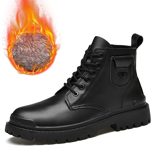 Men's Boots Comfort Shoes Casual Classic British Daily Outdoor Leather Black Fall Winter
Men's Boots Comfort Shoes Casual Classic British Daily Outdoor Leather Black Fall Winter