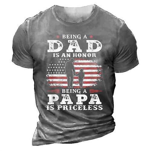 Men's Unisex T shirt Tee Letter Graphic Prints American Flag Crew Neck Green Blue Gray White Black 3D Print Outdoor Street Short Sleeve Print Clothing Apparel Vintage Sports Designer Casual / Summer
Men's Unisex T shirt Tee Letter Graphic Prints American Flag Crew Neck Green Blue Gray White Black 3D Print Outdoor Street Short Sleeve Print Clothing Apparel Vintage Sports Designer Casual / Summer