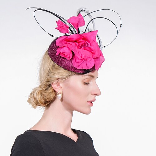 Linfrø / Fjær Kentucky Derby-hatt / Hodeplagg med Fjær / Blomster 1 stk Bryllup / Fest / aften Hodeplagg
Linfrø / Fjær Kentucky Derby-hatt / Hodeplagg med Fjær / Blomster 1 stk Bryllup / Fest / aften Hodeplagg