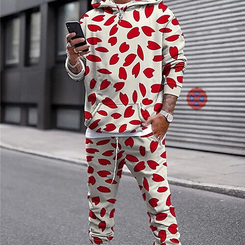 Men's Tracksuit Hoodies Set Graphic Patterned Geometric 2 Piece Print Sports Outdoor Casual Sports 3D Print Sportswear Basic Essential Hoodies Sweatshirts Green Blue Orange
Men's Tracksuit Hoodies Set Graphic Patterned Geometric 2 Piece Print Sports Outdoor Casual Sports 3D Print Sportswear Basic Essential Hoodies Sweatshirts Green Blue Orange