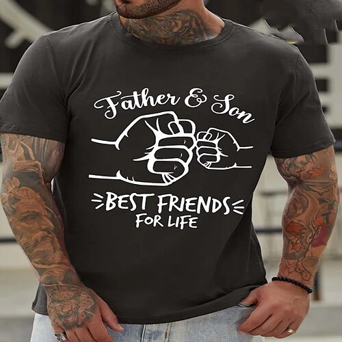 Men's T shirt Tee Graphic Patterned Letter Crew Neck Street Casual Print Short Sleeve Tops Fashion Breathable Comfortable Big and Tall White Black Blue / Summer / Spring / Summer
Men's T shirt Tee Graphic Patterned Letter Crew Neck Street Casual Print Short Sleeve Tops Fashion Breathable Comfortable Big and Tall White Black Blue / Summer / Spring / Summer