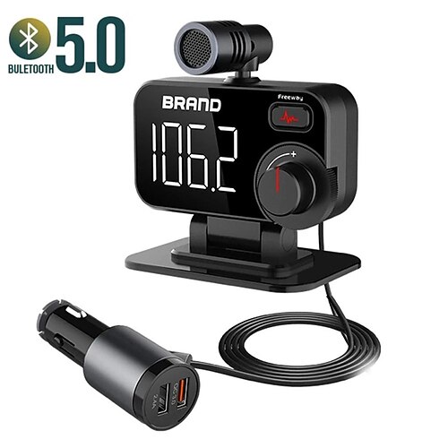 Car Bluetooth Compatible MP3 Player with Directional Microphone Automatic Hands Free Call Dual USB Charger FM Transmitter Adapter
Car Bluetooth Compatible MP3 Player with Directional Microphone Automatic Hands Free Call Dual USB Charger FM Transmitter Adapter