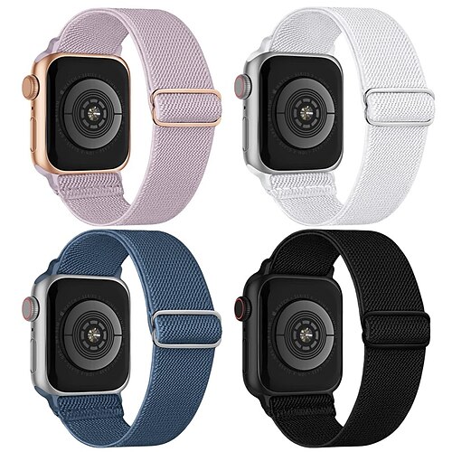 Stretchy Nylon Solo Loop Bands Compatible with Apple Watch 38mm 40mm 41mm 42mm 44mm 45mm Adjustable Braided Sport Elastic Wristbands Women Men Straps for iWatch Series 7/6/5/4/3/2/1/SE 4 Packs
Stretchy Nylon Solo Loop Bands Compatible with Apple Watch 38mm 40mm 41mm 42mm 44mm 45mm Adjustable Braided Sport Elastic Wristbands Women Men Straps for iWatch Series 7/6/5/4/3/2/1/SE 4 Packs