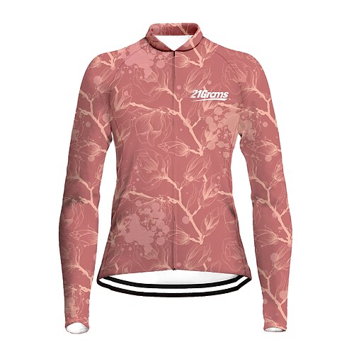 21Grams Women's Cycling Jersey Long Sleeve Bike Top with 3 Rear Pockets Mountain Bike MTB Road Bike Cycling Breathable Quick Dry Moisture Wicking Rosy Pink Floral Botanical Spandex Polyester Sports
21Grams Women's Cycling Jersey Long Sleeve Bike Top with 3 Rear Pockets Mountain Bike MTB Road Bike Cycling Breathable Quick Dry Moisture Wicking Rosy Pink Floral Botanical Spandex Polyester Sports