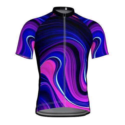 21Grams Men's Cycling Jersey Short Sleeve Bike Top with 3 Rear Pockets Mountain Bike MTB Road Bike Cycling Breathable Quick Dry Moisture Wicking Reflective Strips Purple Graphic Polyester Spandex
21Grams Men's Cycling Jersey Short Sleeve Bike Top with 3 Rear Pockets Mountain Bike MTB Road Bike Cycling Breathable Quick Dry Moisture Wicking Reflective Strips Purple Graphic Polyester Spandex