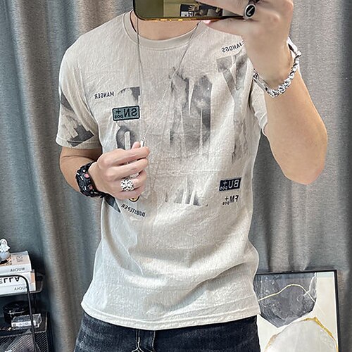 Men's T shirt Tee 3D Print Graphic Patterned Crew Neck Casual Daily Short Sleeve Tops Lightweight Fashion White Black Beige / Summer / Summer
Men's T shirt Tee 3D Print Graphic Patterned Crew Neck Casual Daily Short Sleeve Tops Lightweight Fashion White Black Beige / Summer / Summer