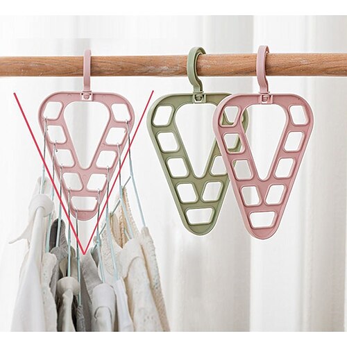 Multifunctional Triangle Nine-hole Hanger Plastic Rotatable Clothes Storage Rack
Multifunctional Triangle Nine-hole Hanger Plastic Rotatable Clothes Storage Rack