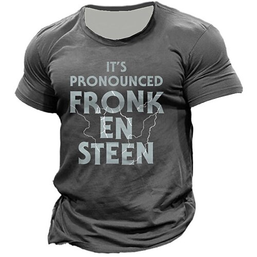 Men's Unisex T shirt Tee 3D Print Graphic Prints Letter Crew Neck Street Daily Print Short Sleeve Tops Designer Casual Vintage Big and Tall Black Gray Army Green / Summer / Summer
Men's Unisex T shirt Tee 3D Print Graphic Prints Letter Crew Neck Street Daily Print Short Sleeve Tops Designer Casual Vintage Big and Tall Black Gray Army Green / Summer / Summer