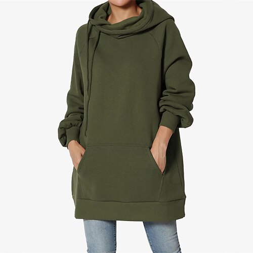 Women's Casual Dress Short Mini Dress Gray Purple Army Green Long Sleeve Fall Solid Color Pocket Fall Winter Hooded Stylish Casual 2022 S M L XL XXL
Women's Casual Dress Short Mini Dress Gray Purple Army Green Long Sleeve Fall Solid Color Pocket Fall Winter Hooded Stylish Casual 2022 S M L XL XXL