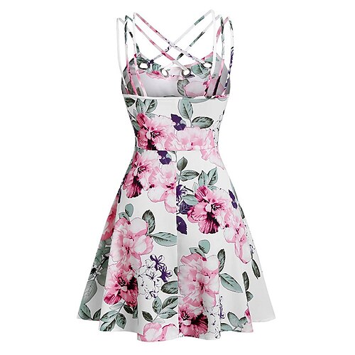 Women's A Line Dress Short Mini Dress Pink Sleeveless Floral Backless Print Spring Summer Spaghetti Strap Fashion 2022 M L XL XXL 3XL / Party Dress
Women's A Line Dress Short Mini Dress Pink Sleeveless Floral Backless Print Spring Summer Spaghetti Strap Fashion 2022 M L XL XXL 3XL / Party Dress