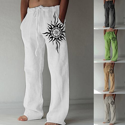 Hombre Pantalones de lino Pantalones Pantalones de verano Pantalones de playa Corte Recto Correa Cintura elástica Bolsillo delantero Estampados Comodidad Suave Casual Diario Playa Mezcla Lino
Hombre Pantalones de lino Pantalones Pantalones de verano Pantalones de playa Corte Recto Correa Cintura elástica Bolsillo delantero Estampados Comodidad Suave Casual Diario Playa Mezcla Lino