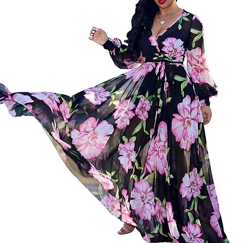 Women's A Line Dress Maxi long Dress Green White Black Yellow Beige Long Sleeve Floral Print Print Fall Spring V Neck Elegant Vacation Fashion 2022 S M L XL XXL 3XL 4XL 5XL
Women's A Line Dress Maxi long Dress Green White Black Yellow Beige Long Sleeve Floral Print Print Fall Spring V Neck Elegant Vacation Fashion 2022 S M L XL XXL 3XL 4XL 5XL