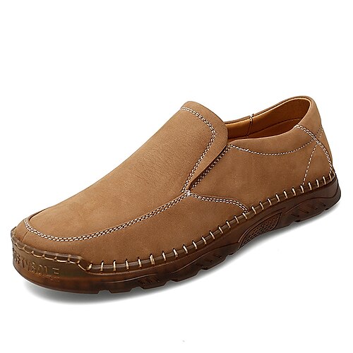 Men's Loafers Slip-Ons Business Casual Classic Daily Nappa Leather Khaki Brown Fall Summer
Men's Loafers Slip-Ons Business Casual Classic Daily Nappa Leather Khaki Brown Fall Summer