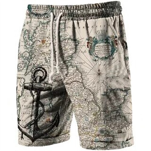 Men's Classic Style Fashion Active Shorts Drawstring Elastic Waist Short Pants Sports Outdoor Casual Micro-elastic Graphic Patterned Map Comfort Breathable Mid Waist Khaki S M L XL XXL
Men's Classic Style Fashion Active Shorts Drawstring Elastic Waist Short Pants Sports Outdoor Casual Micro-elastic Graphic Patterned Map Comfort Breathable Mid Waist Khaki S M L XL XXL