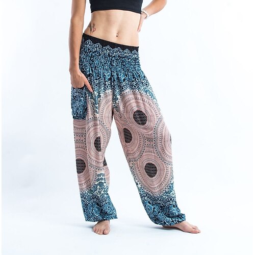 Women's Hip-Hop Hippie Joggers Harem Pants Pocket High Cut Print Full Length Pants Casual Weekend Micro-elastic Flower / Floral Comfort High Waist Green Blue Yellow Red Beige One-Size / Boho
Women's Hip-Hop Hippie Joggers Harem Pants Pocket High Cut Print Full Length Pants Casual Weekend Micro-elastic Flower / Floral Comfort High Waist Green Blue Yellow Red Beige One-Size / Boho