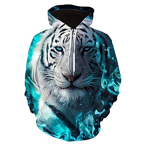 Men's Pullover Hoodie Sweatshirt Graphic Patterned Tiger Print Hooded Daily Work Weekend 3D Print Designer Casual Hoodies Sweatshirts Long Sleeve Blue Light Green
Men's Pullover Hoodie Sweatshirt Graphic Patterned Tiger Print Hooded Daily Work Weekend 3D Print Designer Casual Hoodies Sweatshirts Long Sleeve Blue Light Green