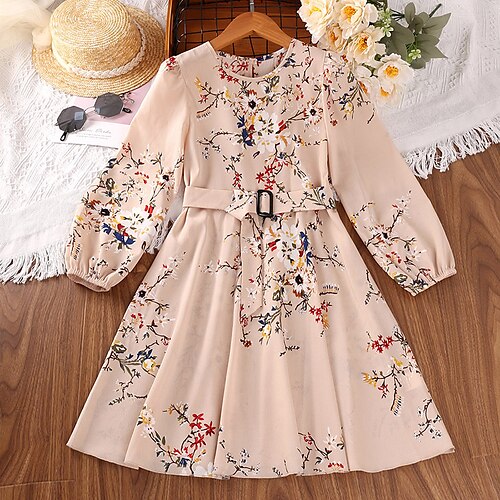 Kids Little Girls' Dress Flower Skater Dress Party Daily Pink Knee-length Long Sleeve Princess Cute Dresses Spring Summer Slim 4-12 Years
Kids Little Girls' Dress Flower Skater Dress Party Daily Pink Knee-length Long Sleeve Princess Cute Dresses Spring Summer Slim 4-12 Years