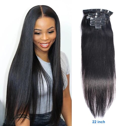 Clip In Hair Extensions Remy Human Hair 7pcs Pack Straight Natural Hair Extensions
Clip In Hair Extensions Remy Human Hair 7pcs Pack Straight Natural Hair Extensions