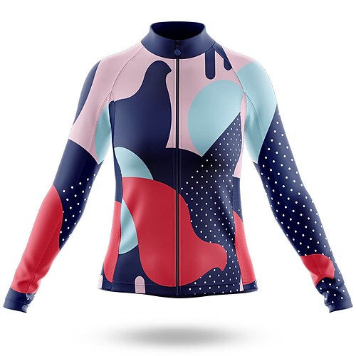 21Grams Women's Cycling Jersey Long Sleeve Bike Top with 3 Rear Pockets Mountain Bike MTB Road Bike Cycling Breathable Quick Dry Moisture Wicking Red Polka Dot Spandex Polyester Sports Clothing
21Grams Women's Cycling Jersey Long Sleeve Bike Top with 3 Rear Pockets Mountain Bike MTB Road Bike Cycling Breathable Quick Dry Moisture Wicking Red Polka Dot Spandex Polyester Sports Clothing