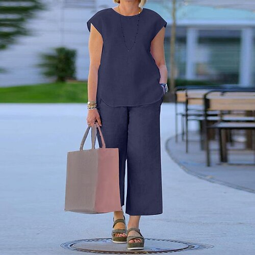 Women's Basic Streetwear Solid Color Casual Daily Two Piece Set Tank Top Tracksuit Pants Sets Pant Tops
Women's Basic Streetwear Solid Color Casual Daily Two Piece Set Tank Top Tracksuit Pants Sets Pant Tops