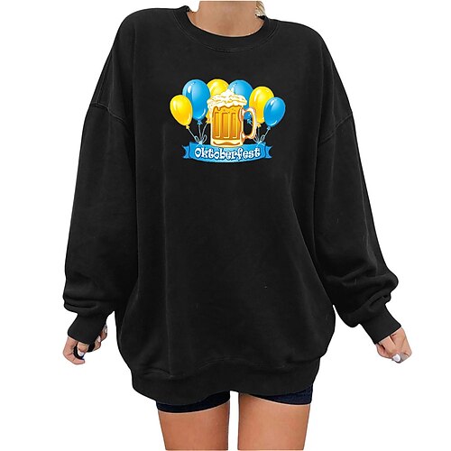 Women's Sweatshirt Pullover Graphic Patterned Oktoberfest Beer Print Daily Sports Hot Stamping Active Streetwear Hoodies Sweatshirts Black Orange Dark Gray
Women's Sweatshirt Pullover Graphic Patterned Oktoberfest Beer Print Daily Sports Hot Stamping Active Streetwear Hoodies Sweatshirts Black Orange Dark Gray