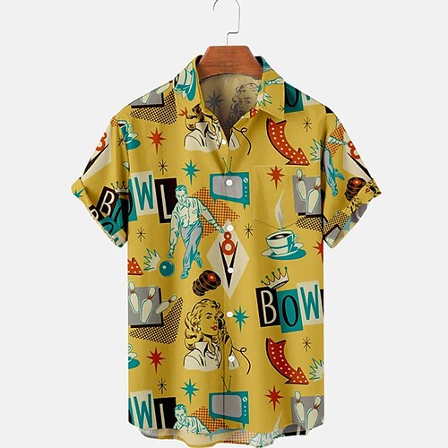 Herren Hemd Grafik-Shirt Graphic Buchstabe Umlegekragen Gelb 3D-Druck Strasse Täglich Kurzarm 3D Button-Down Bekleidung Modisch Designer Casual Atmungsaktiv / Strand
Herren Hemd Grafik-Shirt Graphic Buchstabe Umlegekragen Gelb 3D-Druck Strasse Täglich Kurzarm 3D Button-Down Bekleidung Modisch Designer Casual Atmungsaktiv / Strand