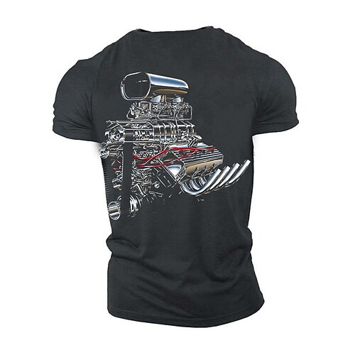 Men's Unisex T shirt Tee 3D Print Graphic Prints Machine Crew Neck Street Daily Print Short Sleeve Tops Designer Casual Vintage Big and Tall Black / Summer
Men's Unisex T shirt Tee 3D Print Graphic Prints Machine Crew Neck Street Daily Print Short Sleeve Tops Designer Casual Vintage Big and Tall Black / Summer
