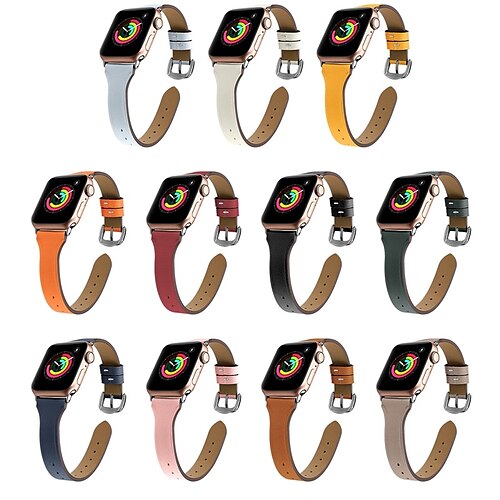 1pc Smart Watch Band Compatible with Apple iWatch 38/40/41mm 42/44/45mm Genuine Leather Luxury Adjustable Elastic Leather Loop for iWatch Smartwatch Strap Wristband for Series 7 / SE / 6/5/4/3/2/1
1pc Smart Watch Band Compatible with Apple iWatch 38/40/41mm 42/44/45mm Genuine Leather Luxury Adjustable Elastic Leather Loop for iWatch Smartwatch Strap Wristband for Series 7 / SE / 6/5/4/3/2/1