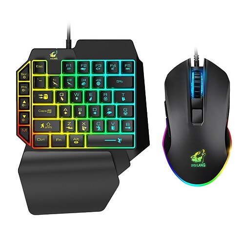 T1 USB Wired Mouse Keyboard Combo Portable / Gaming / Mini Gaming Keyboard Mini Size / Novelty / Gaming Gaming Mouse 3200 dpi
T1 USB Wired Mouse Keyboard Combo Portable / Gaming / Mini Gaming Keyboard Mini Size / Novelty / Gaming Gaming Mouse 3200 dpi