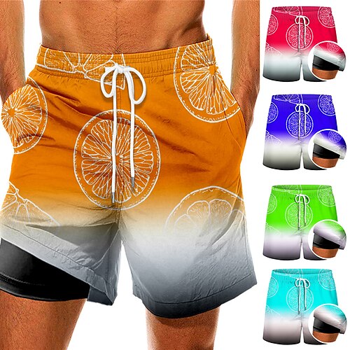 Men's Swim Trunks Swim Shorts Quick Dry Board Shorts Bathing Suit Compression Liner with Pockets Drawstring Swimming Surfing Beach Water Sports Printed Fruit Spring Summer
Men's Swim Trunks Swim Shorts Quick Dry Board Shorts Bathing Suit Compression Liner with Pockets Drawstring Swimming Surfing Beach Water Sports Printed Fruit Spring Summer