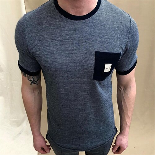 Men's T shirt Tee Solid Colored Crew Neck Street Casual Short Sleeve Tops Fashion Breathable Comfortable Big and Tall Blue / Summer / Spring / Summer
Men's T shirt Tee Solid Colored Crew Neck Street Casual Short Sleeve Tops Fashion Breathable Comfortable Big and Tall Blue / Summer / Spring / Summer