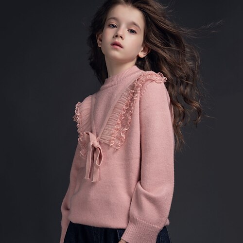 Kids Girls' Sweater Solid Color Outdoor Long Sleeve Crewneck Active 3-13 Years Fall Pink
Kids Girls' Sweater Solid Color Outdoor Long Sleeve Crewneck Active 3-13 Years Fall Pink