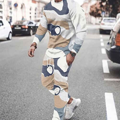 Men's Tracksuit Hoodies Set Graphic Patterned Geometric 2 Piece Print Sports Outdoor Casual Sports 3D Print Sportswear Basic Essential Hoodies Sweatshirts White Gray Khaki
Men's Tracksuit Hoodies Set Graphic Patterned Geometric 2 Piece Print Sports Outdoor Casual Sports 3D Print Sportswear Basic Essential Hoodies Sweatshirts White Gray Khaki