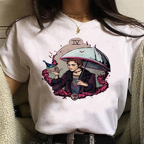 Umbrella Academy Sæson 3 TV serier T-shirt TV & film Tilbage til Skole Anime Klassisk Gadestil T恤衫 Til Herre Dame Unisex Voksne Varmstempling 100% Polyester
Umbrella Academy Sæson 3 TV serier T-shirt TV & film Tilbage til Skole Anime Klassisk Gadestil T恤衫 Til Herre Dame Unisex Voksne Varmstempling 100% Polyester