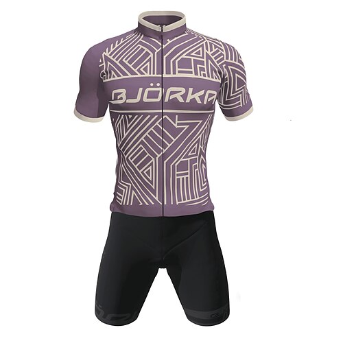 21Grams Men's Cycling Jersey with Shorts Short Sleeve Mountain Bike MTB Road Bike Cycling Purple Geometic Bike Clothing Suit 3D Pad Breathable Quick Dry Moisture Wicking Back Pocket Polyester Spandex
21Grams Men's Cycling Jersey with Shorts Short Sleeve Mountain Bike MTB Road Bike Cycling Purple Geometic Bike Clothing Suit 3D Pad Breathable Quick Dry Moisture Wicking Back Pocket Polyester Spandex