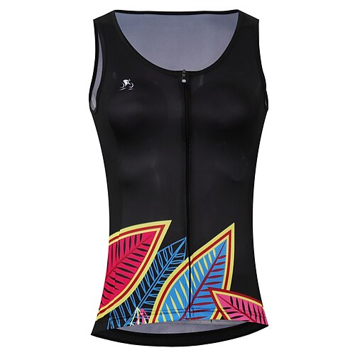 21Grams Women's Cycling Vest Sleeveless Black Leaf Bike Breathable Quick Dry Reflective Strips Back Pocket Polyester Spandex Sports Leaf Clothing Apparel
21Grams Women's Cycling Vest Sleeveless Black Leaf Bike Breathable Quick Dry Reflective Strips Back Pocket Polyester Spandex Sports Leaf Clothing Apparel