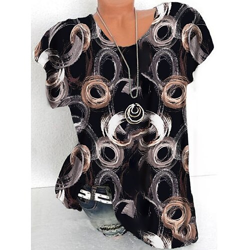 Women's Plus Size Tops T shirt Tee Graphic Patterned Print Short Sleeve Crewneck Streetwear Daily Sports Cotton Spandex Jersey Spring Summer Black
Women's Plus Size Tops T shirt Tee Graphic Patterned Print Short Sleeve Crewneck Streetwear Daily Sports Cotton Spandex Jersey Spring Summer Black