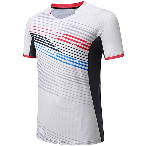 Men's Tennis Shirt Athletic Shirt Breathable Quick Dry Moisture Wicking Short Sleeve T Shirt Regular Fit V Neck Patchwork Summer Gym Workout Tennis Badminton / Micro-elastic / Lightweight
Men's Tennis Shirt Athletic Shirt Breathable Quick Dry Moisture Wicking Short Sleeve T Shirt Regular Fit V Neck Patchwork Summer Gym Workout Tennis Badminton / Micro-elastic / Lightweight