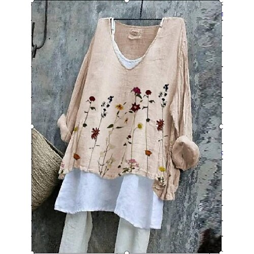 Women's Blouse Flower Daily Weekend Blouse Shirt Long Sleeve Print Round Neck Casual Streetwear Pink S
Women's Blouse Flower Daily Weekend Blouse Shirt Long Sleeve Print Round Neck Casual Streetwear Pink S