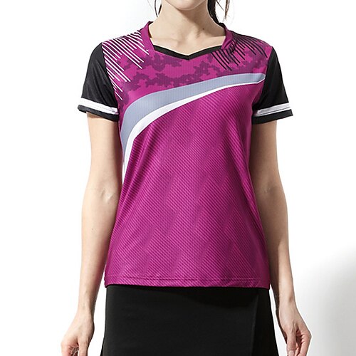 Women's Tennis Shirt Athletic Shirt Breathable Quick Dry Moisture Wicking Short Sleeve T Shirt Regular Fit V Neck Printed Summer Gym Workout Tennis Badminton / Micro-elastic / Lightweight
Women's Tennis Shirt Athletic Shirt Breathable Quick Dry Moisture Wicking Short Sleeve T Shirt Regular Fit V Neck Printed Summer Gym Workout Tennis Badminton / Micro-elastic / Lightweight