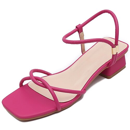 Women's Sandals Block Heel Open Toe Elegant Sweet Daily Office Faux Leather Loafer Spring Summer Solid Colored Rosy Pink
Women's Sandals Block Heel Open Toe Elegant Sweet Daily Office Faux Leather Loafer Spring Summer Solid Colored Rosy Pink
